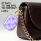 thumbnail image 4 of Funda para AirPod Pro 3 KLJFHWJI con diseño de patas de perro morado y llavero, 4 of 6