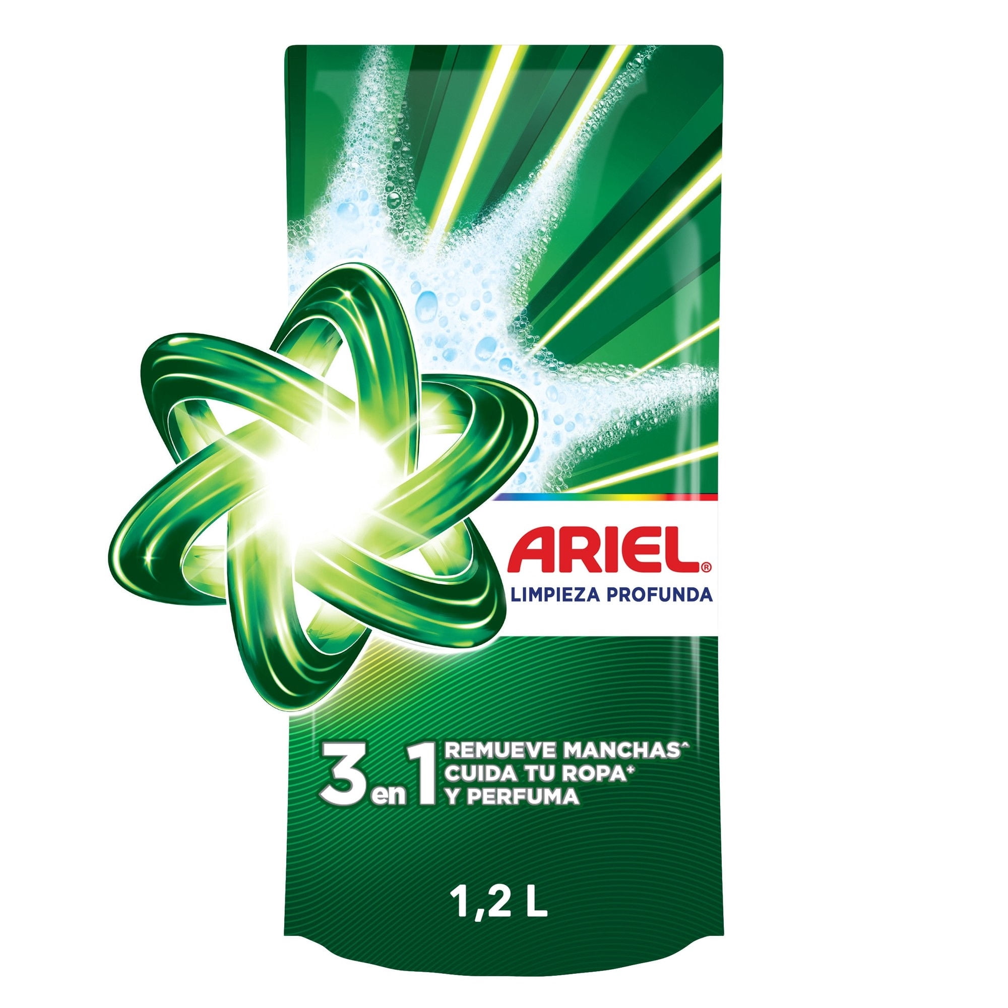 Detergente Líquido Doble Poder Ropa Blanca Y Colo Doypack 1.2 L Ariel