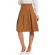 thumbnail image 4 of INSPIRE CHIC INSPIRE CHIC Falda de Oficina para Mujer con Cinturón en la Cintura, Falda Midi Línea A Plisada M Marrón, 4 of 6