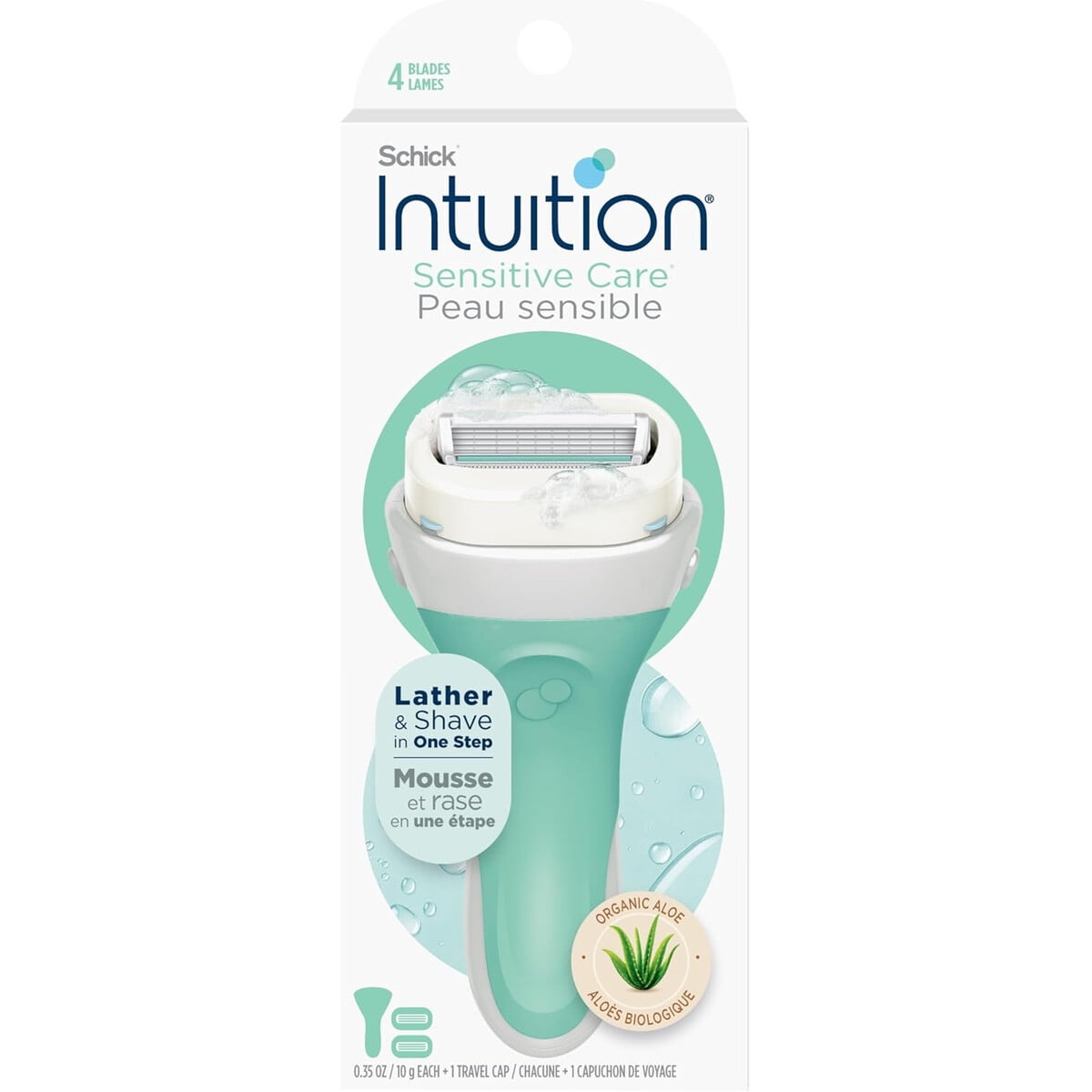 Afeitadora Schick Intuition Piel Sensible 4 Hojas Aloe