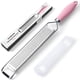 thumbnail image 1 of Rallador Zester Rainspire de Acero Inoxidable con Mango Rosa, 1 of 7