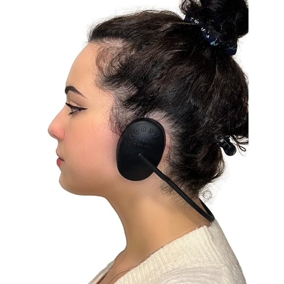 Orejeras Genedy para ducha, calor, protección contra el tinte para el cabello, color negro