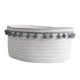 thumbnail image 1 of Preciosa Cesta De Almacenamiento Suave Tejido De Hilo De Algodón Bola De Lana Decoración De Mesa Bola De Felpa Gris, 1 of 5