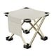 thumbnail image 4 of Taburete Plegable De Camping Práctico Con Bolsillo Lateral Para Jardinería, Camping, Playa, 28 X 28 X 23 Cm, Color Blanco, 4 of 5