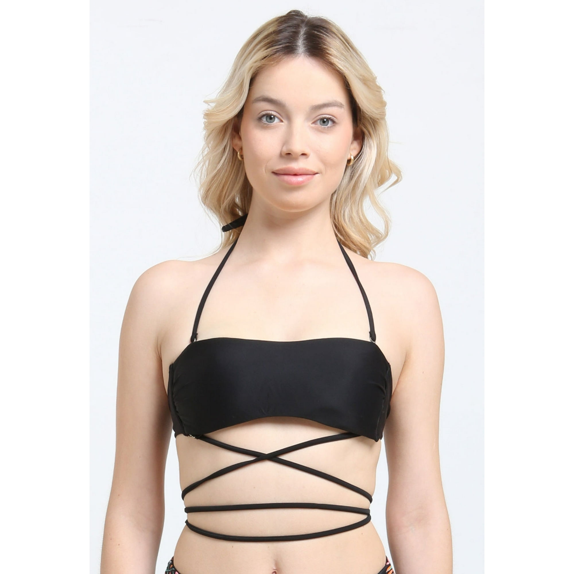 Samia - Bikini Bandeau Strapless Negro S