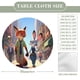 thumbnail image 2 of Zootopia theme Fitted Round Tablecloths Elastic Edged Table Covers Waterproof Table Cloth For Kitchen Holiday Party Tables Decor 150cm, 2 of 6