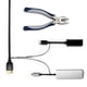 thumbnail image 1 of Kit de anclajes para cables TetherTies, adaptador múltiple, revestido de nailon negro, 1 of 7