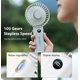 thumbnail image 3 of Ventilador de mano KALAMAN 3600 mAh recargable con pantalla LED verde hielo, 3 of 8