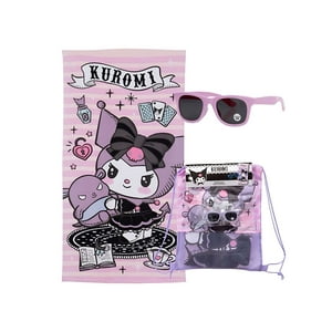 Mashini - Toalla Niño Niña Con Lentes De Sol Y Bolso Kuromi