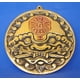 thumbnail image 1 of Espejo Yin Yang Bagua de latón con cabeza de tigre importado de Feng Shui, 1 of 1