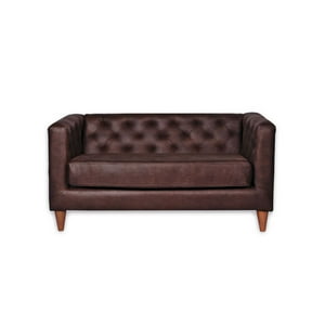 Latam Home - Sofa Brescia 2 C Cuero Kentucky Cafe Moro