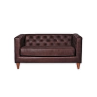 Latam Home - Sofa Brescia 2 C Cuero Kentucky Cafe Moro