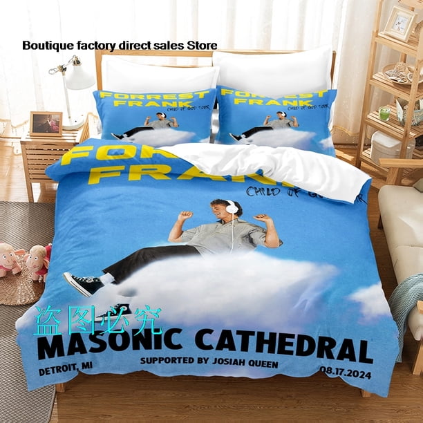 Forrest Frank Bedding Set Single Twin Full Queen King Size Bed Set Aldult Kid Bedroom Duvetcover Sets bed sheet set CXGBed Sheets
