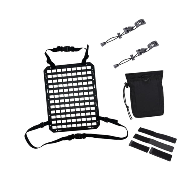 Organizador genérico para respaldo de asiento de coche, panel Molle, versátil, portátil, resistente al desgaste, práctico soporte para accesorios Con accesorios