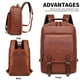 thumbnail image 3 of Mochila Urban De Cuero Ecológico Impermeable de Gran Capacidad, 3 of 5