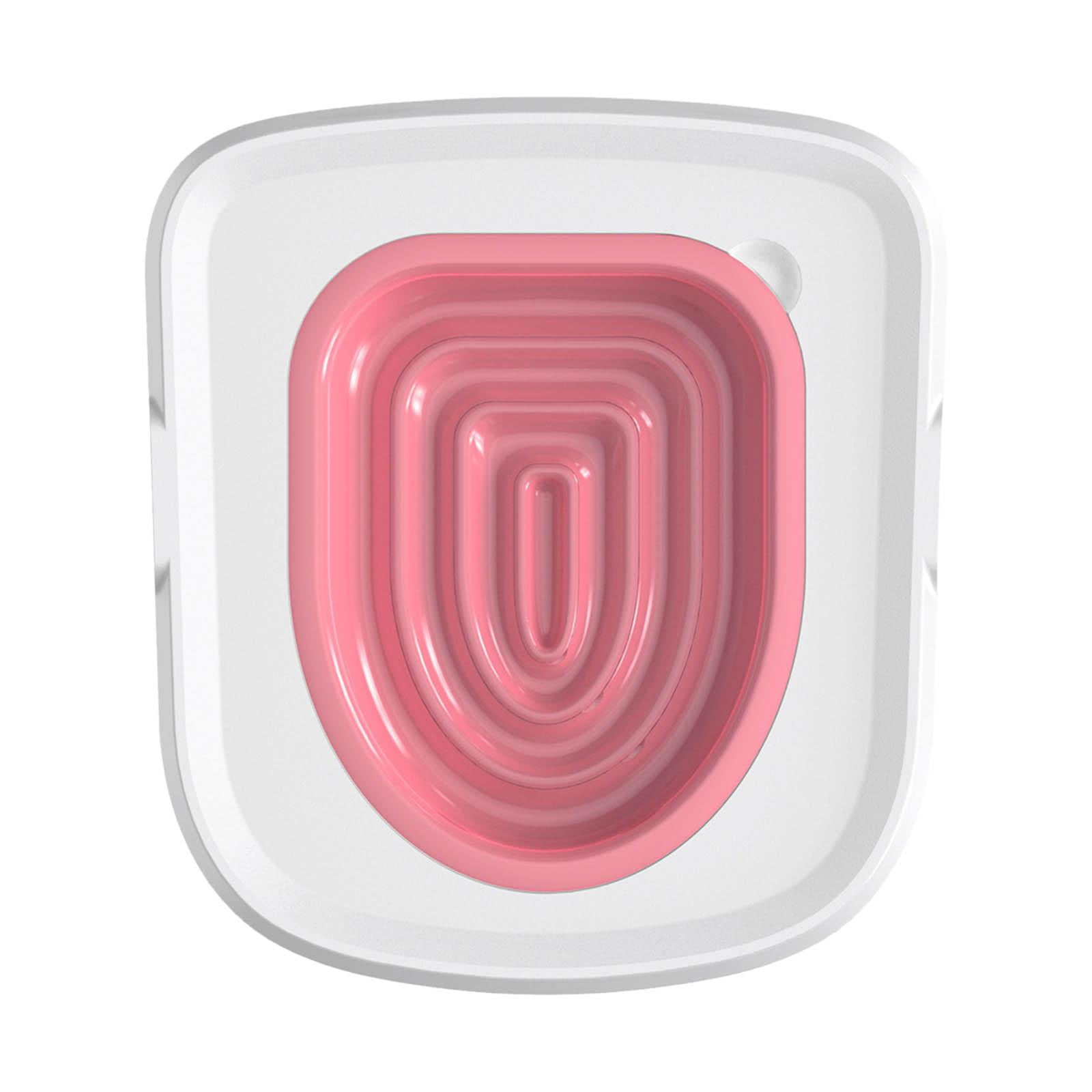 Magideal - Entrenador De Inodoro Para Gatos, Orinal De Plástico Para El Hogar, Juego De Entrenamiento Para Inodoro Para Gatos , Rosado 38x34x3.2cm