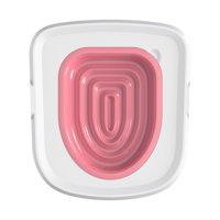 Magideal - Entrenador De Inodoro Para Gatos, Orinal De Plástico Para El Hogar, Juego De Entrenamiento Para Inodoro Para Gatos , Rosado 38X34X3.2Cm