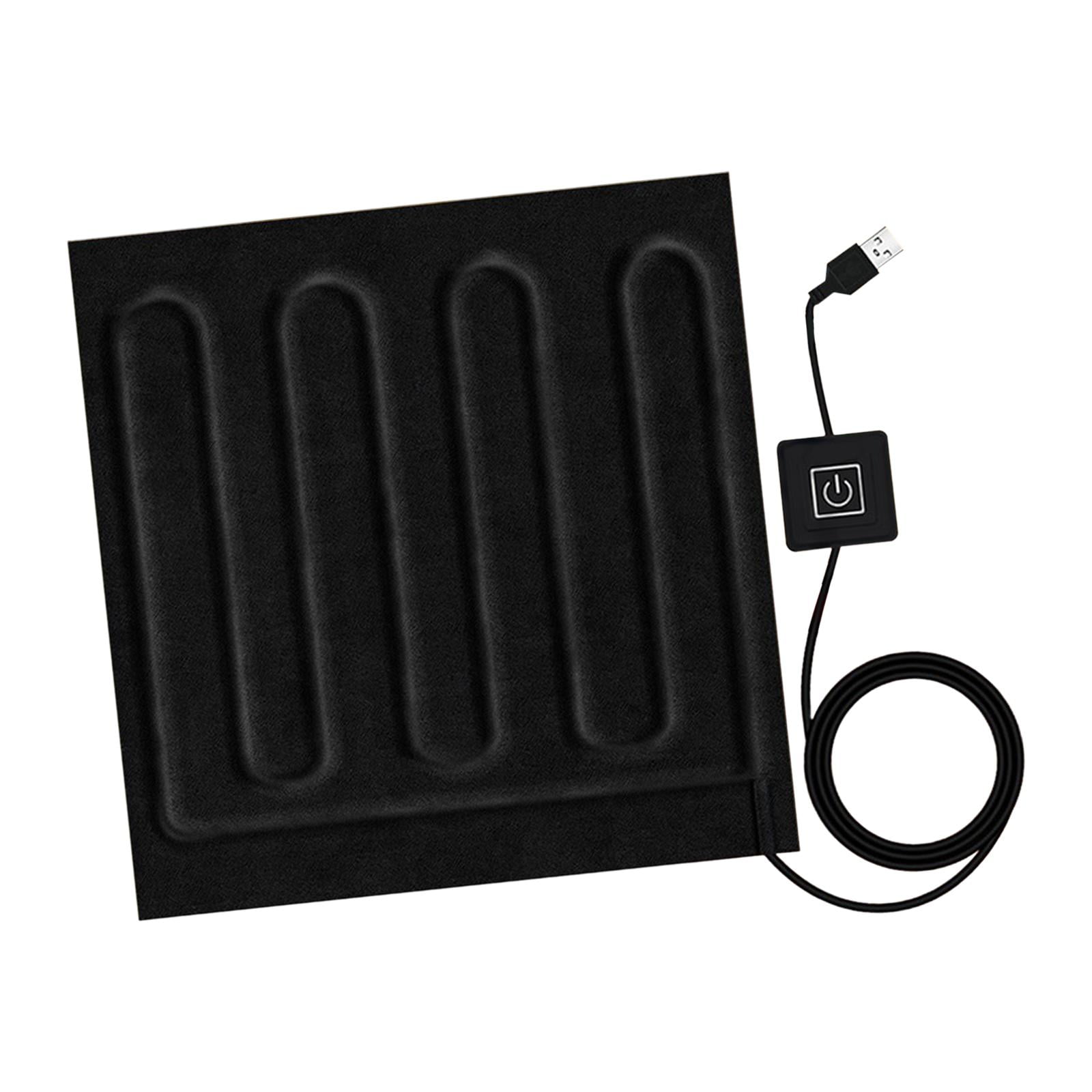 Magideal - Almohadilla Térmica Portátil De 5 V, Almohadilla Calefactora Eléctrica, Almohadilla Calefactora Usb, Almohadilla Eléctrica Cálida Para Sofá, Dormitorio, Oficina, Sala Temperatura Ajustable