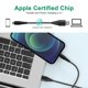 thumbnail image 2 of Cable de carga Bawanfa de nailon trenzado de 6 m para iPhone [Apple MFi], 2 of 8