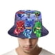 thumbnail image 4 of Sombrero Bucket Pj Masks Plegable Negro/Blanco, 4 of 6