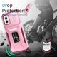 thumbnail image 3 of Funda Armada para Motorola Moto G Power 2024 con Tapa Deslizante y Soporte Magnético Giratorio Rosa, 3 of 5