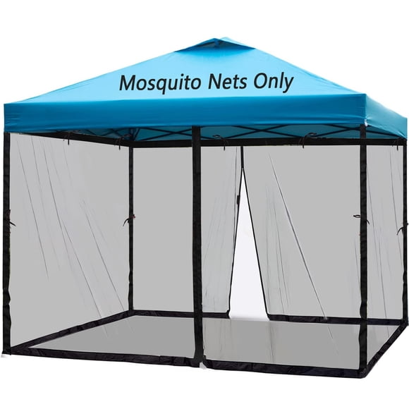 Mosquitera Tiimmgaal 305x305 cm con doble puerta, negra