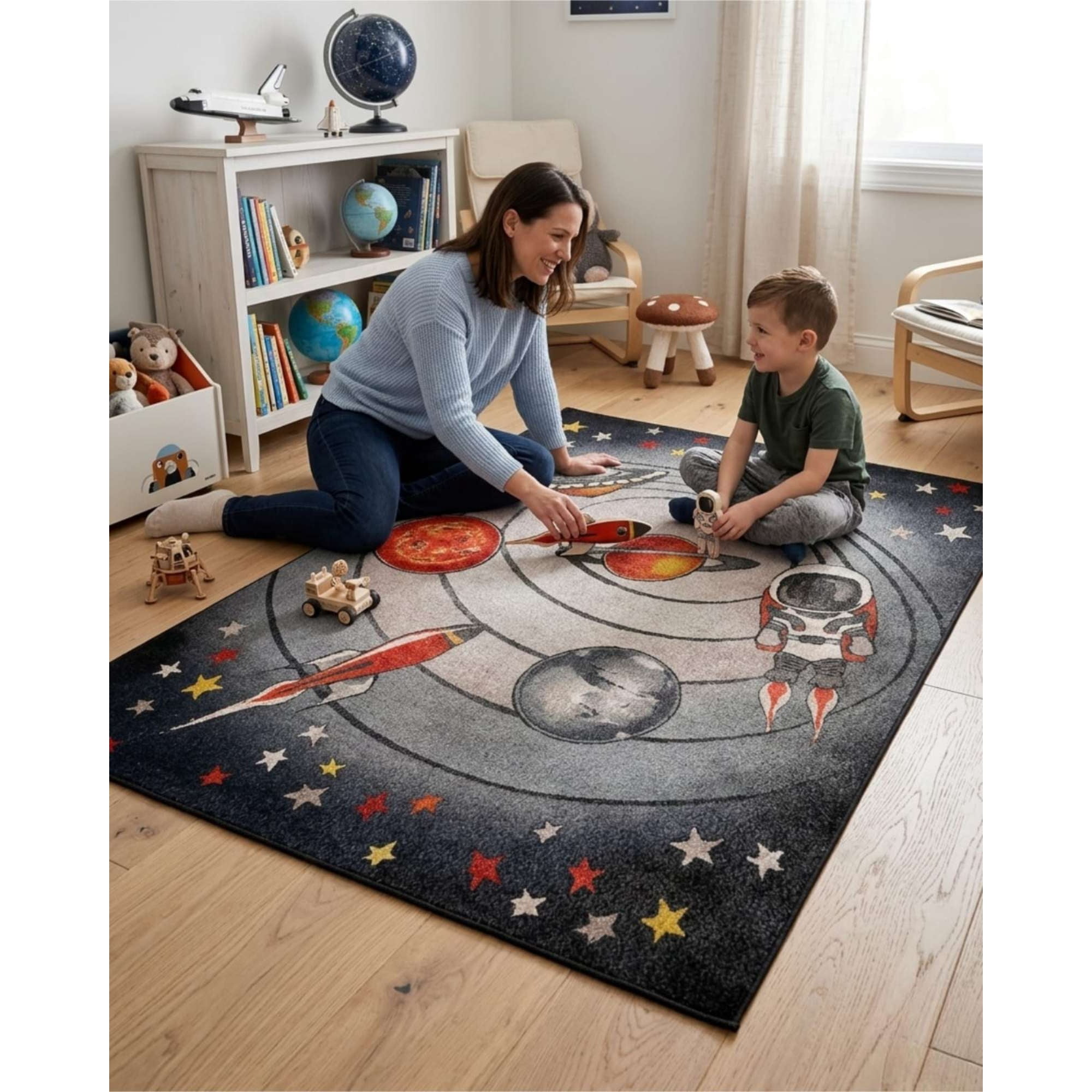 Mylhogar - Alfombra Area De Juegos Para Niños De 120x180cm