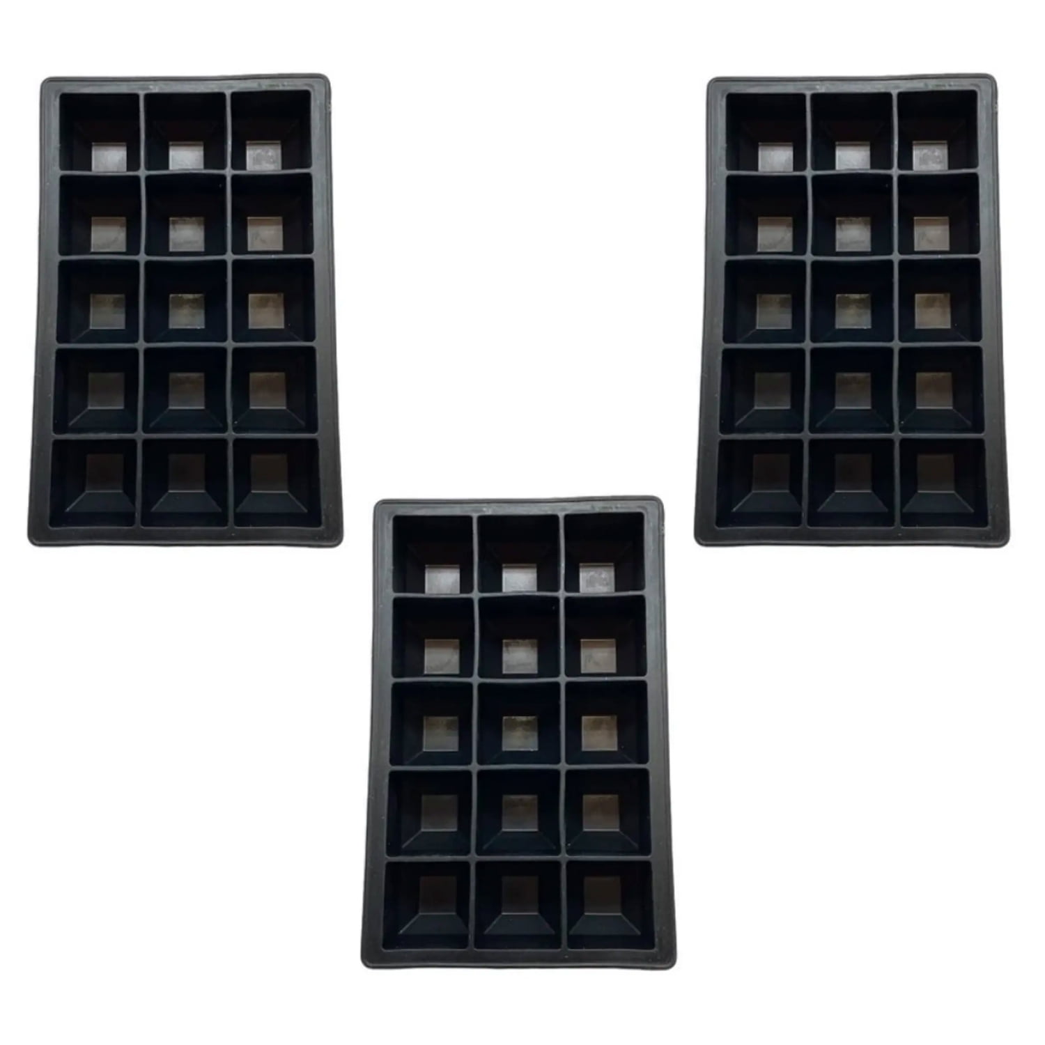 Wayu - Pack 3 Cubetas De Silicona 15 Hielos