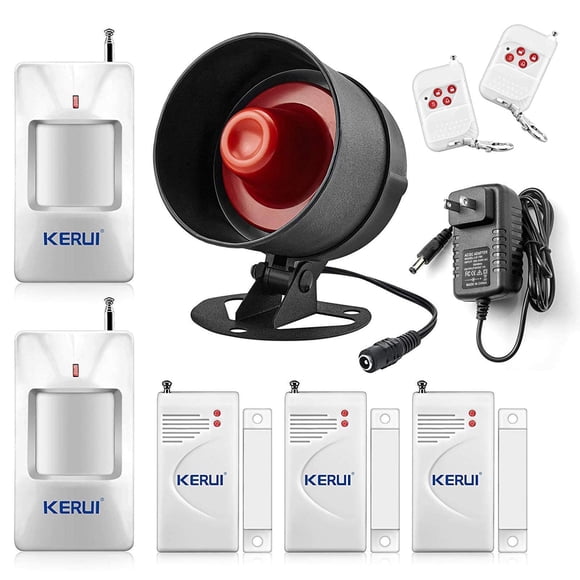 Sistema de alarma de seguridad KERUI Standalone con sirena y sensores