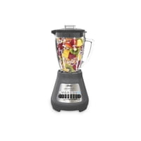 Blender Oster Blender Blender Blender, Tarro De Cristal Con Base De Plástico Gris, 1,25 L