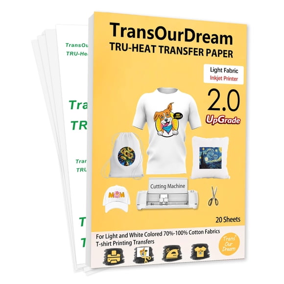 Planchar sobre papel de transferencia de calor TransourDream TOD-4 para camisetas