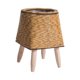 thumbnail image 3 of Cesta Tejida Soporte Para Plantas Con Patas Maceta Para Apartamento Sala De Estar Cuadrado De Marrón Claro, 3 of 5