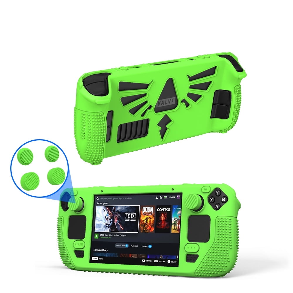 Funda Protectora Aaronmei Para Steam Deck Verde