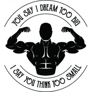 Rienda Libre Graphics - Decomural I Dream To Big Inspirational Ws-46208