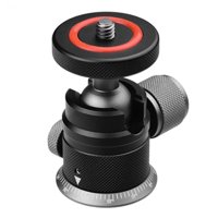 Magideal - Mini Rótula, Con Tornillo De 1/4"" Panorámica De 360 Degree Carga 3Kg/6.6Lbs, Adaptador De Montura De Rótula, Para Monopod Dslr Soporte De Lámpara Micrófo