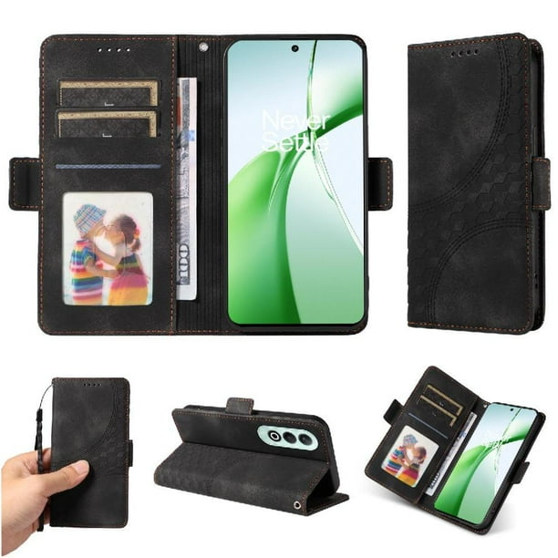Carcasa FOXDOCK OnePlus Nord CE 4 5G de cuero PU, diseño acolchado clásico, protección contra caídas y rayones