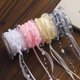 thumbnail image 2 of suxuMhao Juego de Cintas Blancas Elegantes y Lisas con Perlas - 2 Rollos de Cintas de Satén Al por Mayor, Cinta Delgada de 5 Yd para Manualidades DIY, Cinta de Poliéster Premium y Duradera Perfecta, 2 of 4