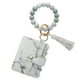thumbnail image 1 of Pulsera llavero billetera, llavero de silicona con cuentas, llavero con borla y tarjetero para mujer, 1 of 5
