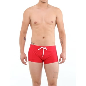 Samia - Short Bóxer Para Hombres Rojo L