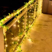 Guirnalda De Luz Solar Led 10M 100 Leds Luz Cálida 3000K Ip65 Exterior – Fsl