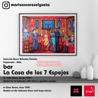 Val-Pop Ilustraciones - Colección Bares Bohemia Porteña : Bar 7 Espejos