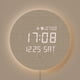 thumbnail image 1 of Reloj de pared digital Mooas Full Moon LED Silent Wood con mando a distancia, 1 of 9