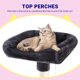 thumbnail image 4 of Cama para mascotas Allewie 185 cm Torre para gatos de esquina con forma de abanico Gris oscuro, 4 of 7