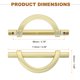 thumbnail image 2 of Uxcell 4Pcs 3.78 pulgadas Manijas de Gabinete de Cocina con Tornillo, Oro, 2 of 6