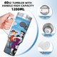 thumbnail image 5 of El Show de Rocky y Bullwinkle Vaso aislado de acero inoxidable con asa, diseño temático, regalo para familia, amigos y fans; incluye pajita y encaja en el portavasos estándar, 40 oz, 5 of 6