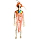 thumbnail image 1 of Figura Decorativa De Esqueleto De Halloween De 40 Cm Con Huesos Para Jardín, Cementerio, Césped, Color Naranja, 1 of 3