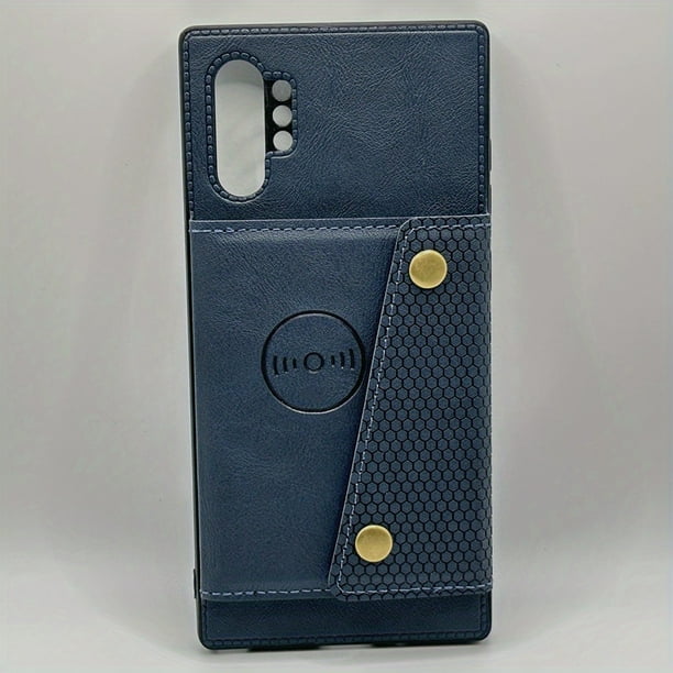 Samsung Note9/10+, Note20 Ultra, & Card Holder Leather Case: Anti-Fall Bracket Wallet Protective Cover for Your Phone!