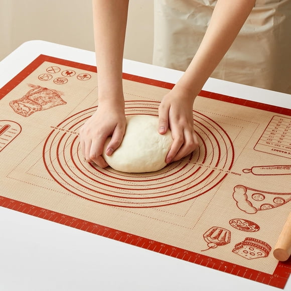 Alfombrilla de silicona para hornear masa de pastelería QUELLANCE, 50 x 70 cm, con medidas
