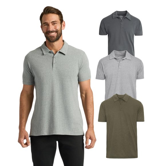 Pack de 3 camisas polo True Classic para hombre, talla M, variedad