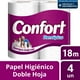 thumbnail image 1 of Papel higienico Confort Rendiplus Doble hoja 4un x 18m, 1 of 2